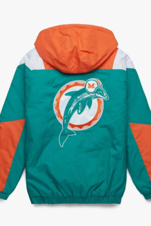 Miami Dolphins Green Hooded Jacket.