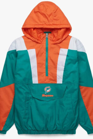 Miami Dolphins Green Hooded Jacket