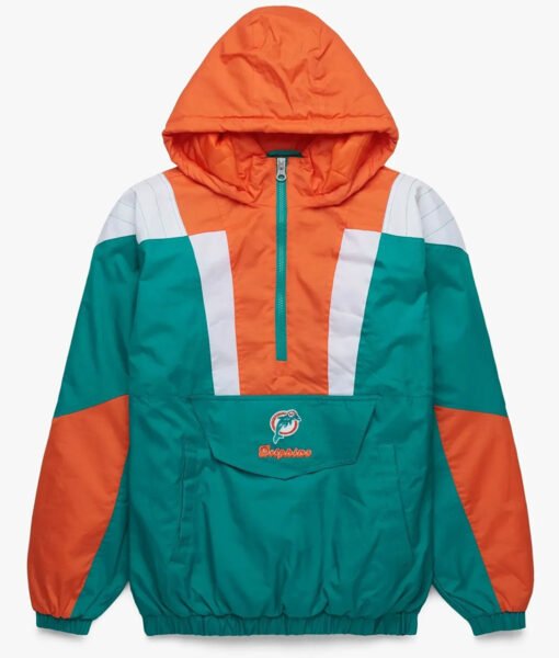 Miami Dolphins Green Hooded Jacket