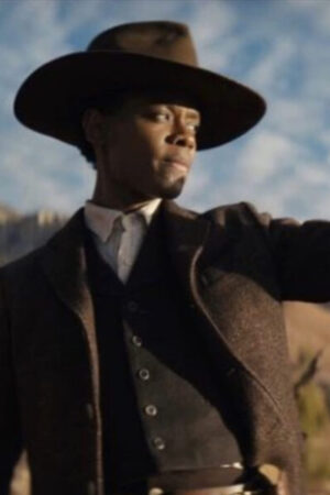 Movie Surrounded Letitia Wright Black Wool Blazer.