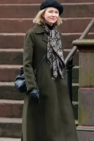 Naomi Watts The Friend Set Green Wool Trench Coat