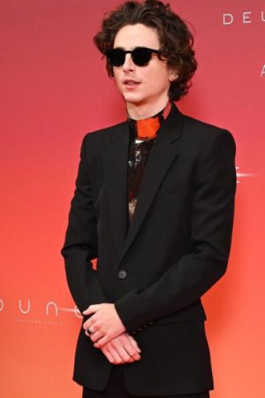 Paul Atreides Dune Part Two Timothée Chalamet Black Blazer.