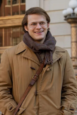 Robert Gottlieb Film Shirley 2024 Lucas Hedges Brown Coat
