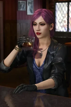 Seonhee Like A Dragon Infinite Wealth 2024 Video Game Black Leather Blazer Jacket.