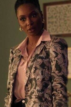 Shanola Hampton Tv Show Found Gabi Mosley Printed Blazer.