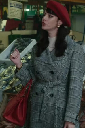 Susie Glass Tv Series The Gentlemen 2024 Kaya Scodelario Plaid Trench Coat