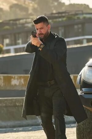 Tim Theron Heart Of The Hunter 2024 Movie Tiger De Klerk Black Trench Coat