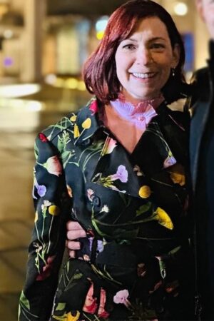 Tv Series Elsbeth 2024 Carrie Preston Floral Trench Coat