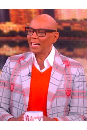 Tv Series The View 2024 Rupaul Plaid Suit