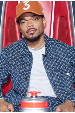 Tv Series The Voice S25 Chance The Rapper Printed Denim Jacket