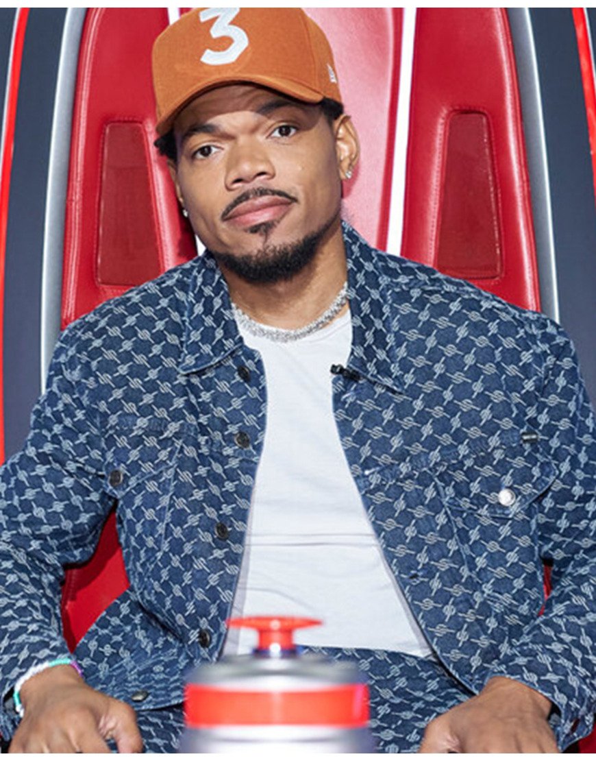 Tv Series The Voice S25 Chance The Rapper Printed Denim Jacket