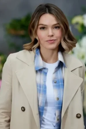 Amanda An Easter Bloom 2024 Aimee Teegarden Trench Cotton Coat
