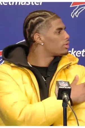 Bills Rookie Keon Coleman Draft Macy’s Yellow Coat