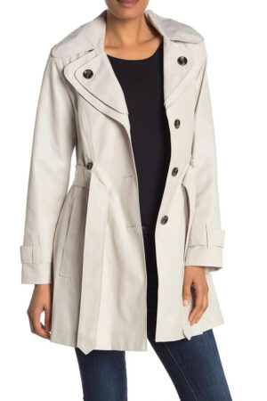 Brooke Baxter-west Series The Baxters 2024 Emily Peterson Hooded Trench Coat.