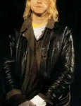 Buy American Singer Kurt Cobain Men Leather Coat