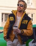 Colt Seavers Film The Fall Guy 2024 Ryan Gosling Hooded Varsity Jacket.