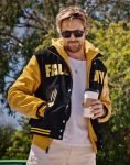 Colt Seavers Film The Fall Guy 2024 Ryan Gosling Hooded Varsity Jacket