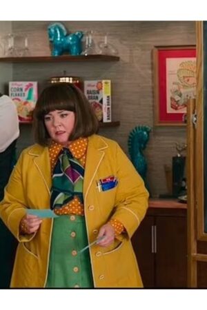 Donna Stankowski Film Unfrosted 2024 Melissa McCarthy Yellow Coat