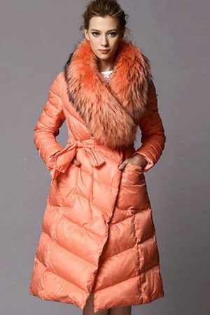 Elsbeth Tascioni Series Elsbeth 2024 Carrie Preston Orange Puffer Coat.