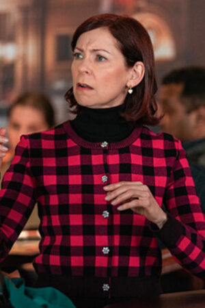Elsbeth Tascioni Tv Series Elsbeth 2024 Carrie Preston Checked Cardigan