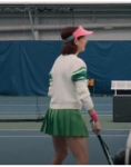 Elsbeth Tascioni Tv Series Elsbeth 2024 Carrie Preston Green Tennis Sweater