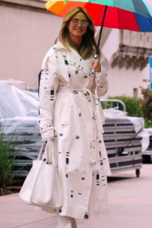 Heidi Klum America’s Got Talent Ultra Chic White Trench Coat