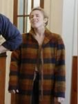 Home Town Tv Series Season 7 Erin Napier Orange Checkered Coat.