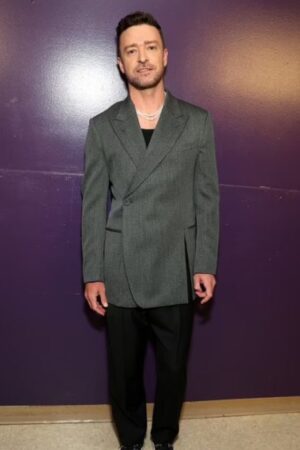 Iheartradio Music Awards 2024 Justin Timberlake Grey Blazer.