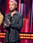 Iheartradio Music Awards 2024 Lance Bass Grey Suede Suit.