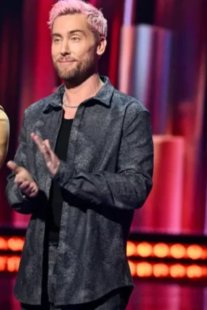Iheartradio Music Awards 2024 Lance Bass Grey Suede Suit.