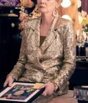 Jean Smart Hacks Golden Sequin Deborah Vance Blazer.