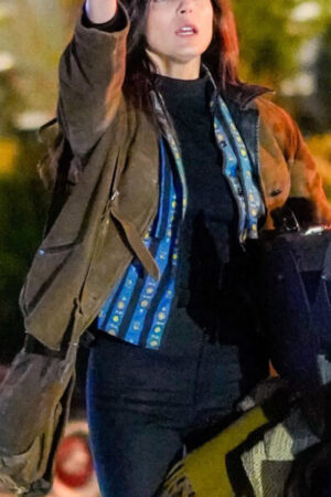 Joan Baez A Complete Unknown Monica Barbaro Brown Blazer.