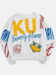 KU University Of Kansas Taylor Swift White Sweatshirt.
