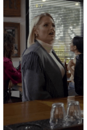 Lexi Tv Series Not Dead Yet S02 Lauren Ash Fringe Coat