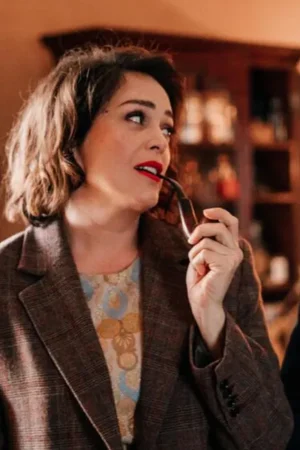 Lola Dewaere Mademoiselle Holmes Tv Series 2024 Charlie Brown Plaid Coat