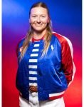 Ralph Lauren 2024 United States Olympic Team Usa Daniela Moroz Varsity Jacket..