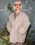 Rihanna Launch Party 2024 In Monochrome Oversized Coat
