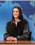 Saturday Night Live Caitlin Clark Black Varsity Jacket