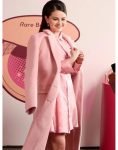 Selena Gomez Rare Beauty Event 2024 Staud Sanza Coat.