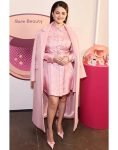 Selena Gomez Rare Beauty Event 2024 Staud Sanza Pink Coat