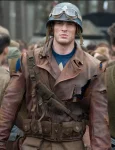 Shop Men And Women Captain America WW2 Brown Leather Jacket