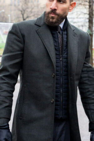 Special Agent Omar Adom FBI Zeeko Zaki Charcoal Gray Coat