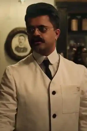 Tv Series A Gentleman In Moscow Divian Ladwa White Cotton Coat.