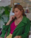 Alexa Crowe My Life Is Murder S03 Lucy Lawless Green Trench Coat