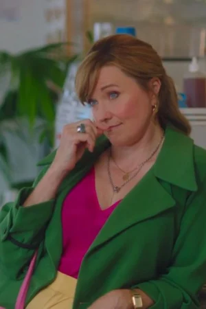 Alexa Crowe My Life Is Murder S03 Lucy Lawless Green Trench Coat