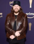 Buy Nate Smith 59th Academy Of Country Music Awards 2024 Brown Leather Jacket