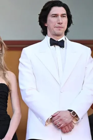 Caesar Catalina Megalopolis 2024 Premiere Adam Driver White Blazer