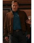 Charlie Croker Tv Series A Man In Full 2024 Jeff Daniels Brown Suede Jacket