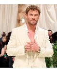 Chris Hemsworth Met Gala 2024 Cream Suit