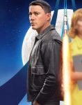 Cole Davis Film Fly Me To The Moon 2024 Channing Tatum Black Leather Jacket.